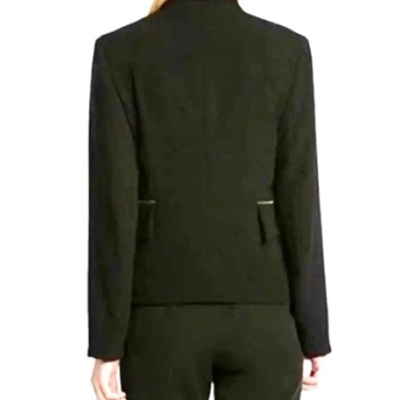 ROBERT RODRIGUEZ Sia Black Crepe Open Front Blazer Sz 6 Career Office Siren - Picture 5 of 15